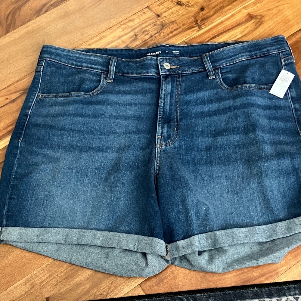 Old Navy High Rise WOW Womens Size 24 Blue Denim‎ SHORTS